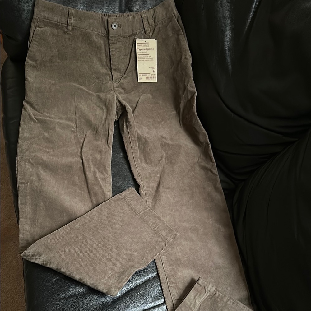 Muji Brown Straight Leg Pants